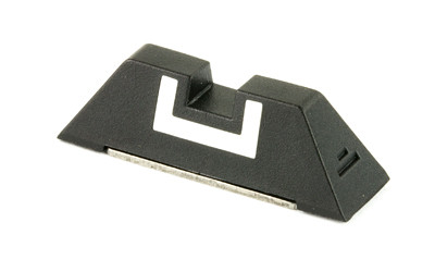 Glock, Oem Fixed Rear Sight 6.9mm, Polymer White Insert