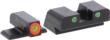 AmeriGlo Green Tritium Round Outline Orange White Sig 8 Height Handgun Sights