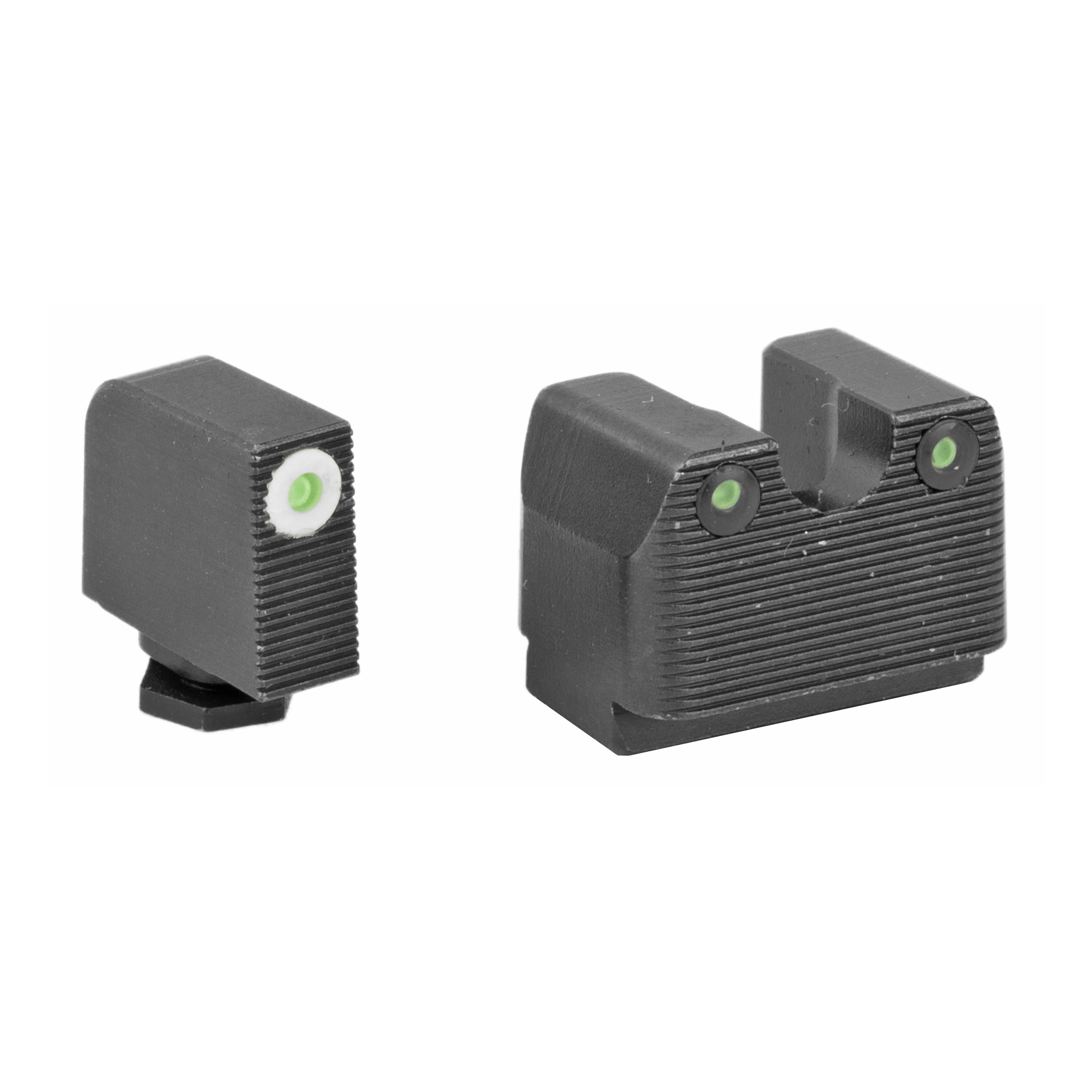 Rival Arms Tritium Ns Glock MOS 17 19 White Ring 3 Dot Green Sights