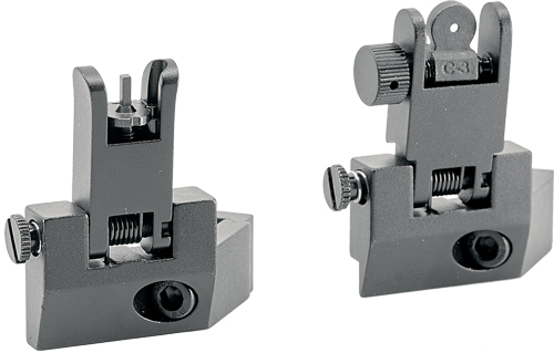 J&E Machine Tech Flip Up Front Rear Sight Ar Handgun Co-Witness Ready