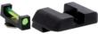 AmeriGlo Green Fiber Front and Rear Sights Glock 17-35