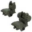 TacFire Ar-15 Same Plane Low Profile Pop Up Sights Od Green