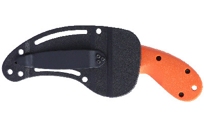 CRKT 2511ER Bear Claw  2.39" Fixed Hawkbill Veff Serrated Stonewashed AUS-8A SS Blade, Blaze Orange Textured GRN Handle