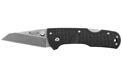 Cold Steel CS20KPL Kiridashi  2.50" Folding Sheepsfoot Plain 4116 Stainless Steel Blade/Black Griv-Ex Handle Includes Pocket Clip