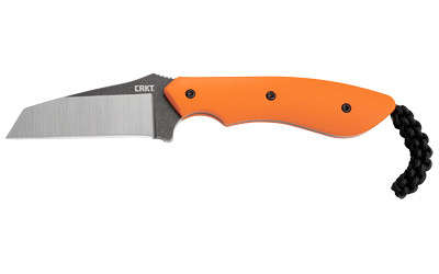 CRKT 2399 S.P.I.T.  2.29" Fixed Plain Satin Stonewashed 8Cr13MoV SS Blade/Orange G10 Handle Includes Sheath