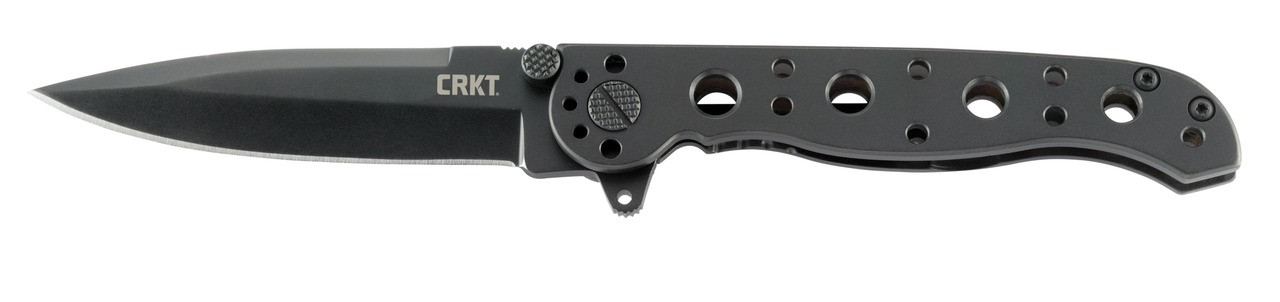 CRKT M16-01KS M16 01KS 3.06" Folding Spear Point Plain Black EDP 8Cr14MoV SS Blade/Black Stainless Steel Handle Includes Pocket Clip
