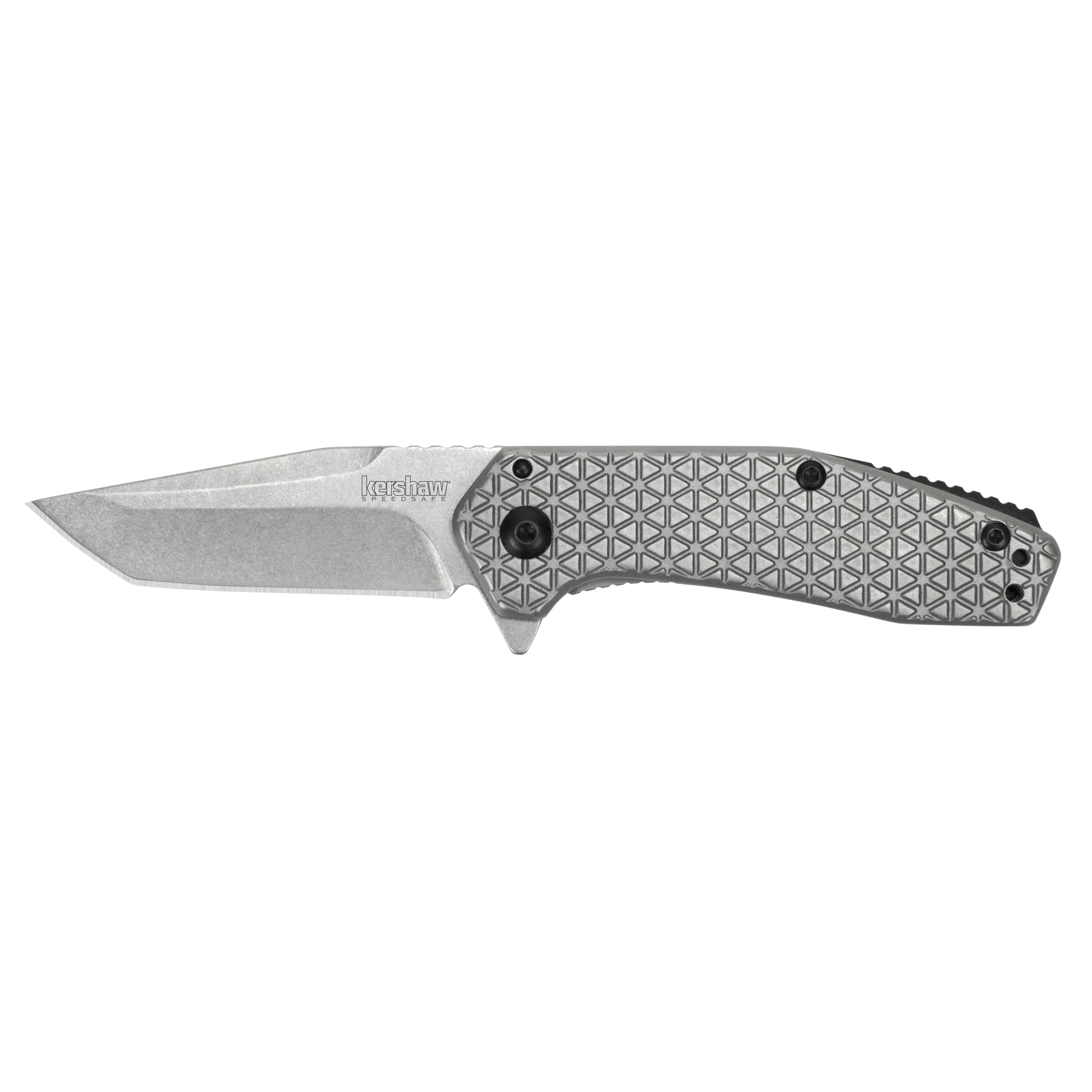 Kershaw Cathode Folding Knife 2-1/4" American Tanto Blade Silver
