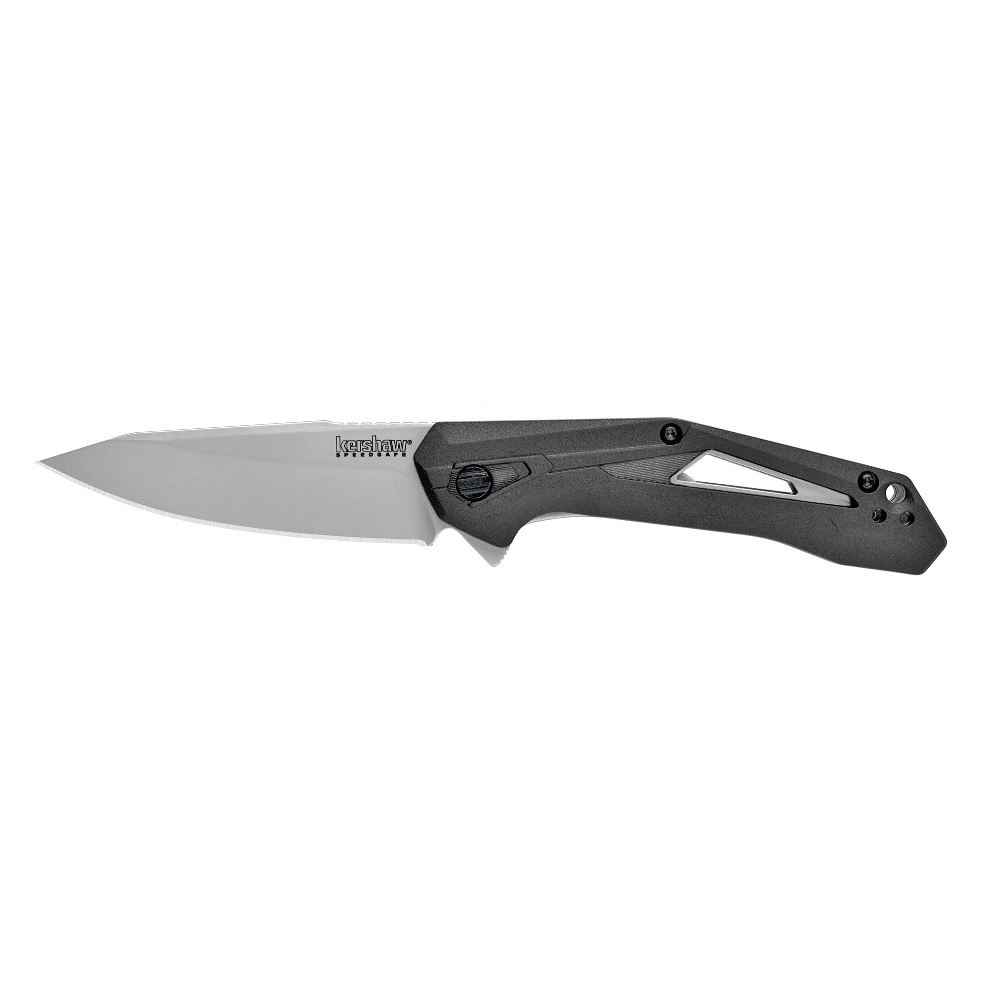 Kershaw Airlock Folding Knife 3" Drop Point Blade Black
