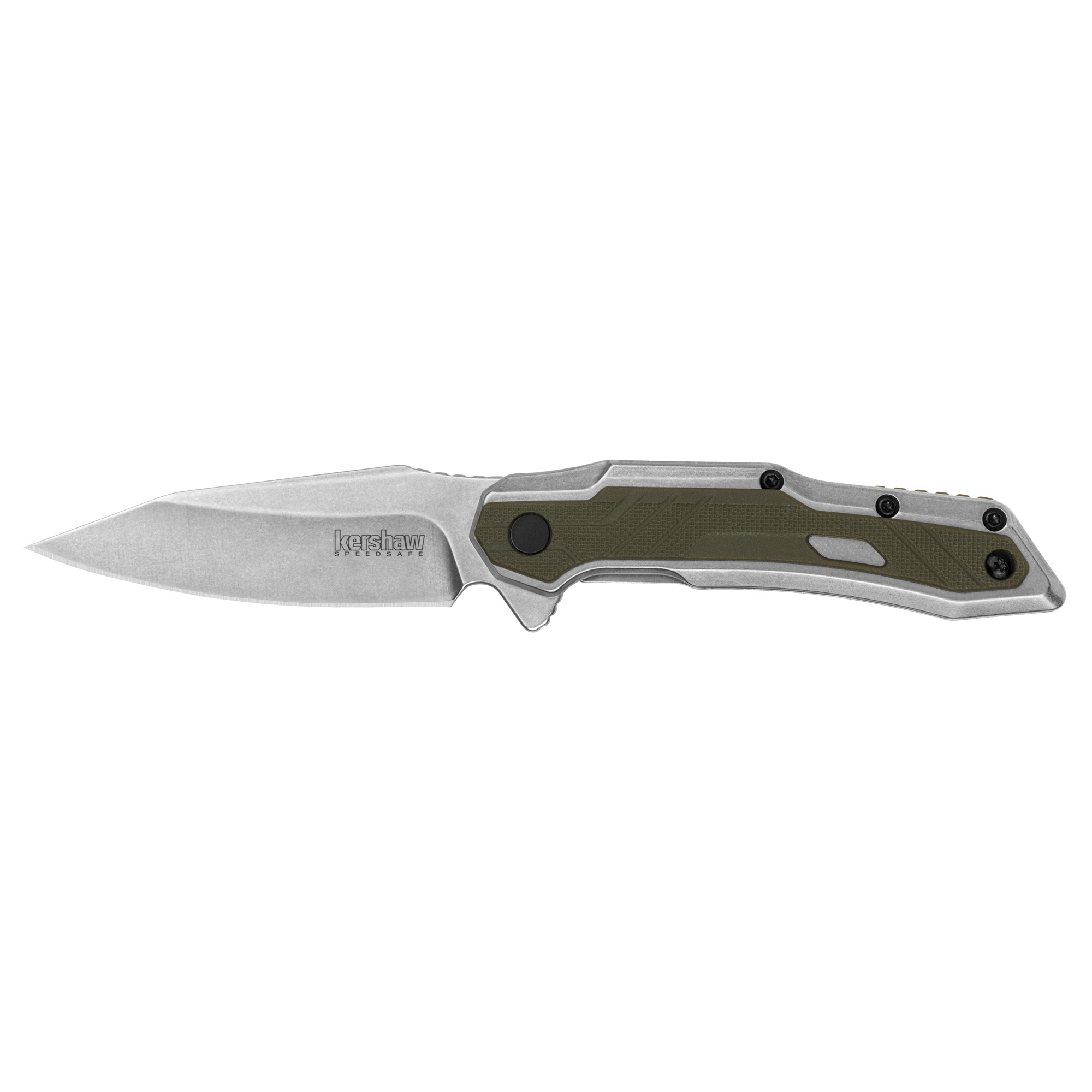 Kershaw Salvage SpeedSafe Folding Knife 2-9/10" Tanto Blade Olive