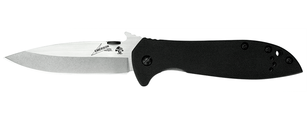 Kershaw EMERSON CQC-4KXL D2 Folding Knife with Wave Shaped Opening Feature 3.9" Blade