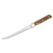 Schrade Uncle Henry Next Gen 167UH Stagalong Fixed Knife 7-1/2" Fillet Blade Brown