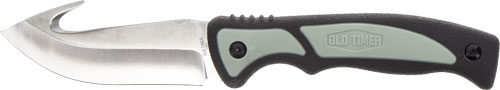Old Timer Trail Boss Gut Hook Fixed Knife 3 7/10" Blade Black
