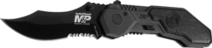 Smith & Wesson M&P M.A.G.I.C. Assisted Opening Clip Point Folding Knife 2 9/10" Blade Blue
