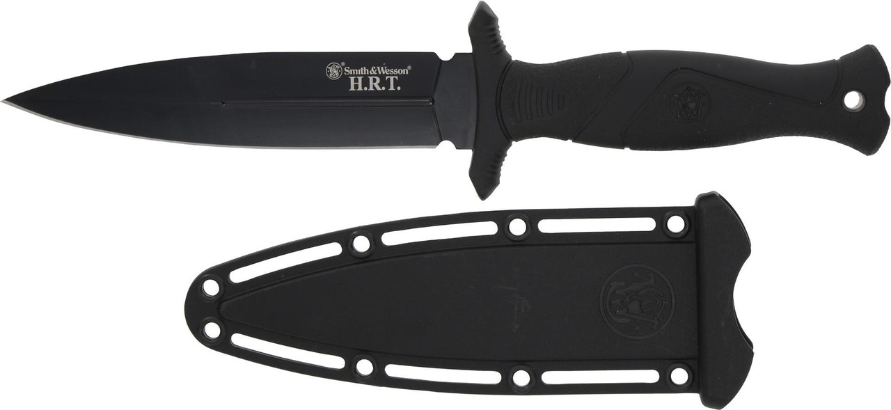 Smith & Wesson HRT Fixed Blade Boot Knife 5 1/2" Blade Black