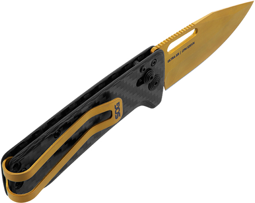 SOG Ultra XR Knife 2.8" Blade Black and Gold