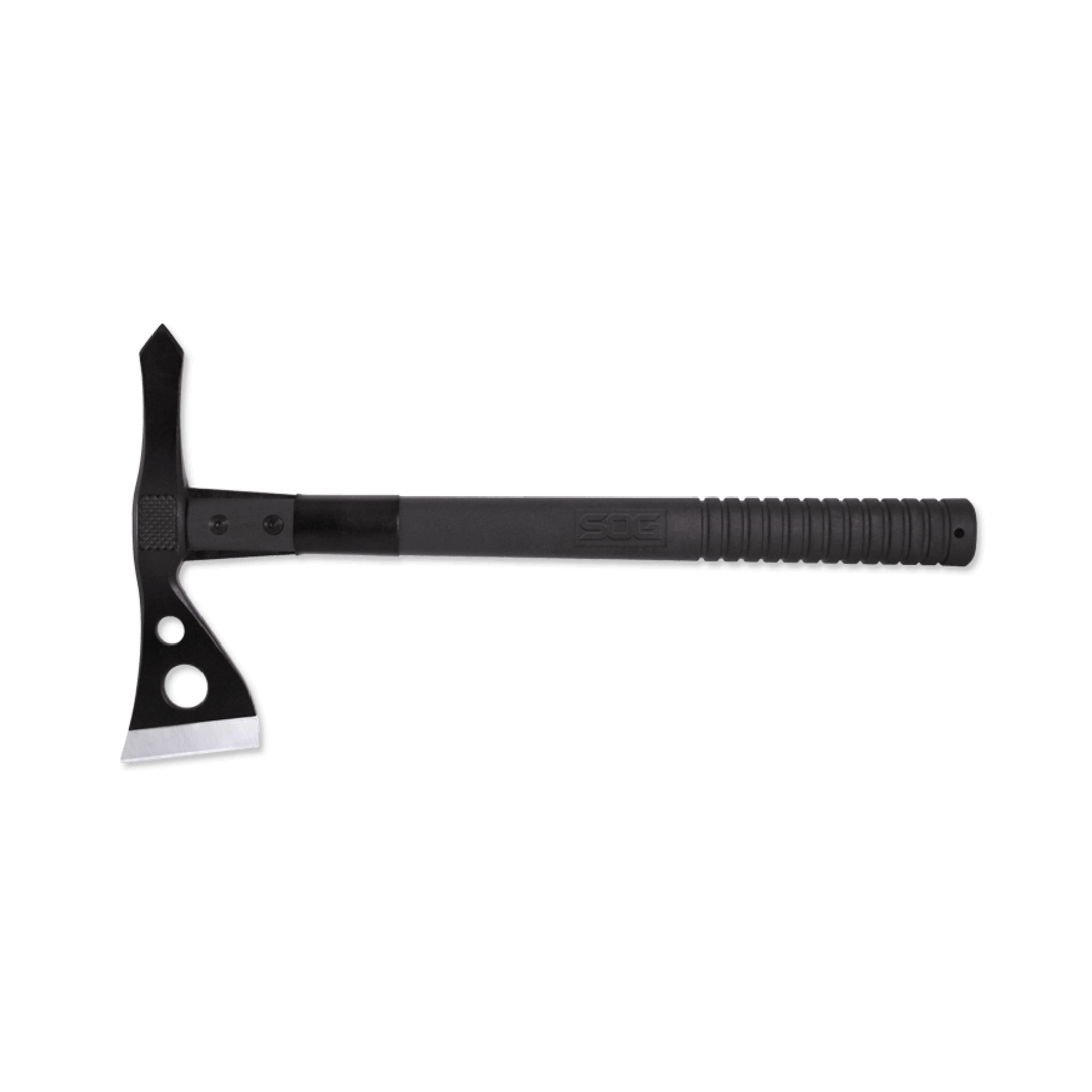 S.O.G SOGF01TNCP Tactical  2.75" Blade 420HC SS Blade Black Side Hammer Checkering GRN Handle 15.75" Long Tomahawk