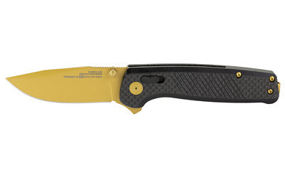 S.O.G SOGTM1033BX Terminus XR LTE 2.95" Folding Clip Point Plain Gold TiCN Cryo CPM S35VN Steel Blade Black G10/Carbon Fiber Handle Features Box Packaging Includes Pocket Clip