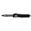 Templar Knife Large Come And Take It AR OTF Knife 3-1/2" Serrated Dagger Black