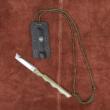 Templar Neck Knife 2-4/10" D2 Tanto Blade OD Green Powder