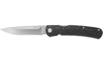 CRKT 6433 Kith  2.95" Folding Plain Satin 8Cr13MoV SS Blade/Black GRN Handle Includes Pocket Clip