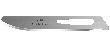 Havalon Piranta #70A Stainless Steel Thicker Blunt-Tip Blades - One Dozen