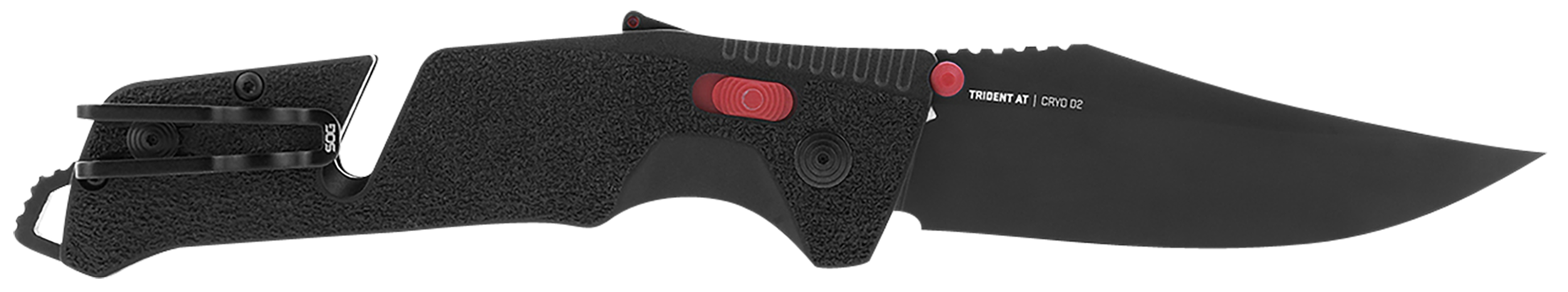 SOG Trident at Ambidextrous Professional Straight Folding Knives | Heat-Treated CRYO D2 3.75"" Stainless Steel Blade