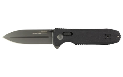 S.O.G SOG12610557 Pentagon XR LTE 3.60" Folding Spear Point Graphite TiNi Cryo CTS XHP Blade/Black G10 Handle Includes Belt Clip