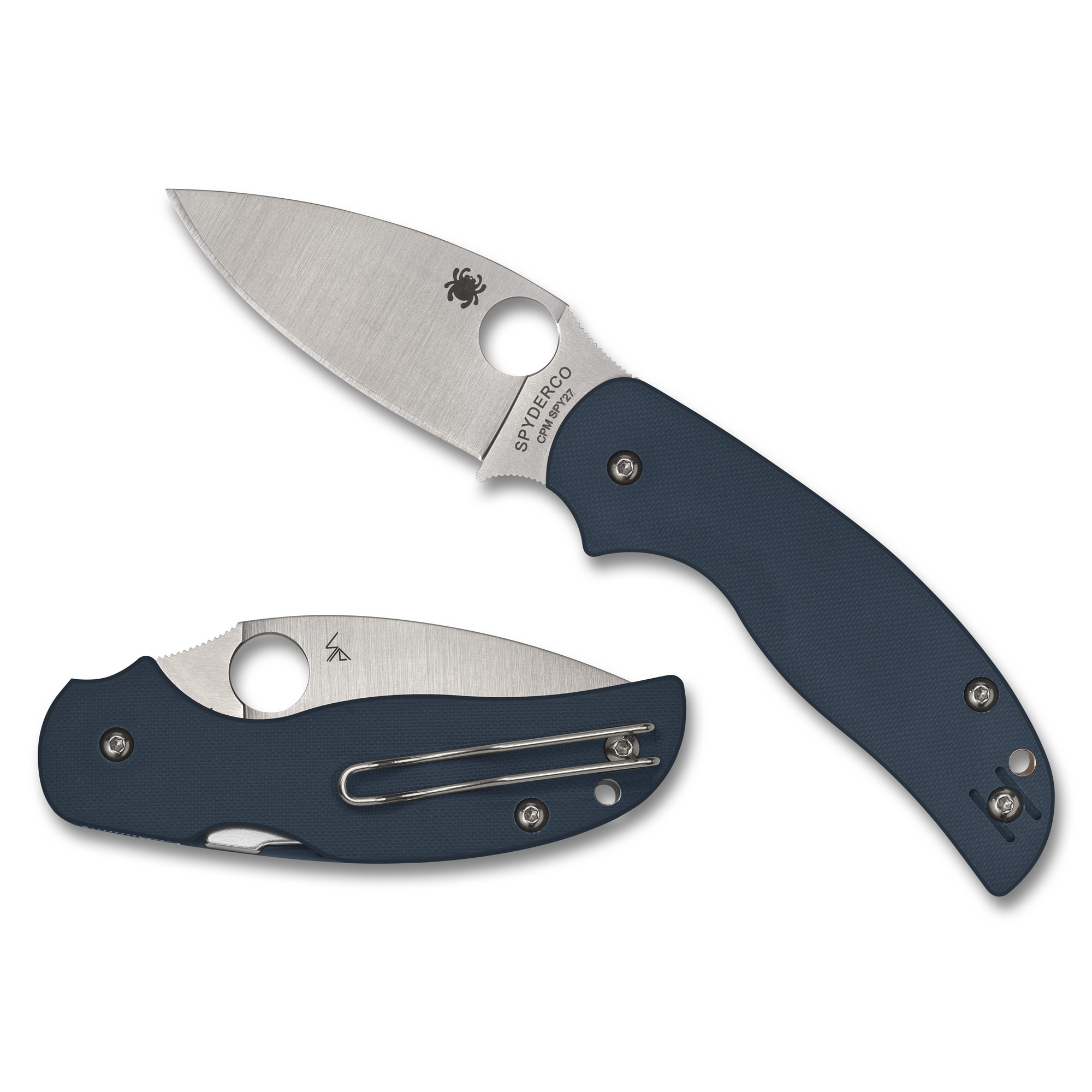Sage 5 Cobalt Blue G-10 CPM Spy27 PlainEdge