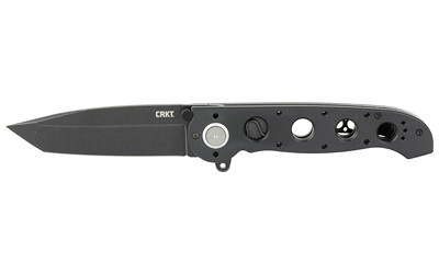 CRKT M16-04DB M16 04DB 3.89" Folding Plain Black Stonewashed D2 Steel Blade/ Black Aluminum Handle Includes Pocket Clip