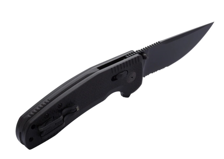 SOGTAC XR Blackout partially Serrated729857010375 Pocket Knives at