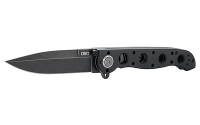 CRKT M16-03DB M16 03DB 3.58" Folding Spear Point Plain Black Stonewashed D2 Steel Blade/Black Aluminum Handle Includes Pocket Clip