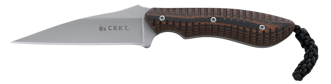 CRKT 2388 S.P.E.W.  3" Fixed Wharncliffe Plain Bead Blasted Black/Brown Blade/G10 Black/Brown G10 Handle Includes Sheath
