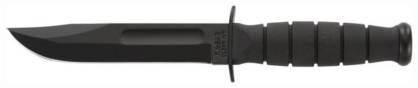 Ka-Bar Short Ka-Bar Fixed Knife 5-1/4" Clip Point Blade Black
