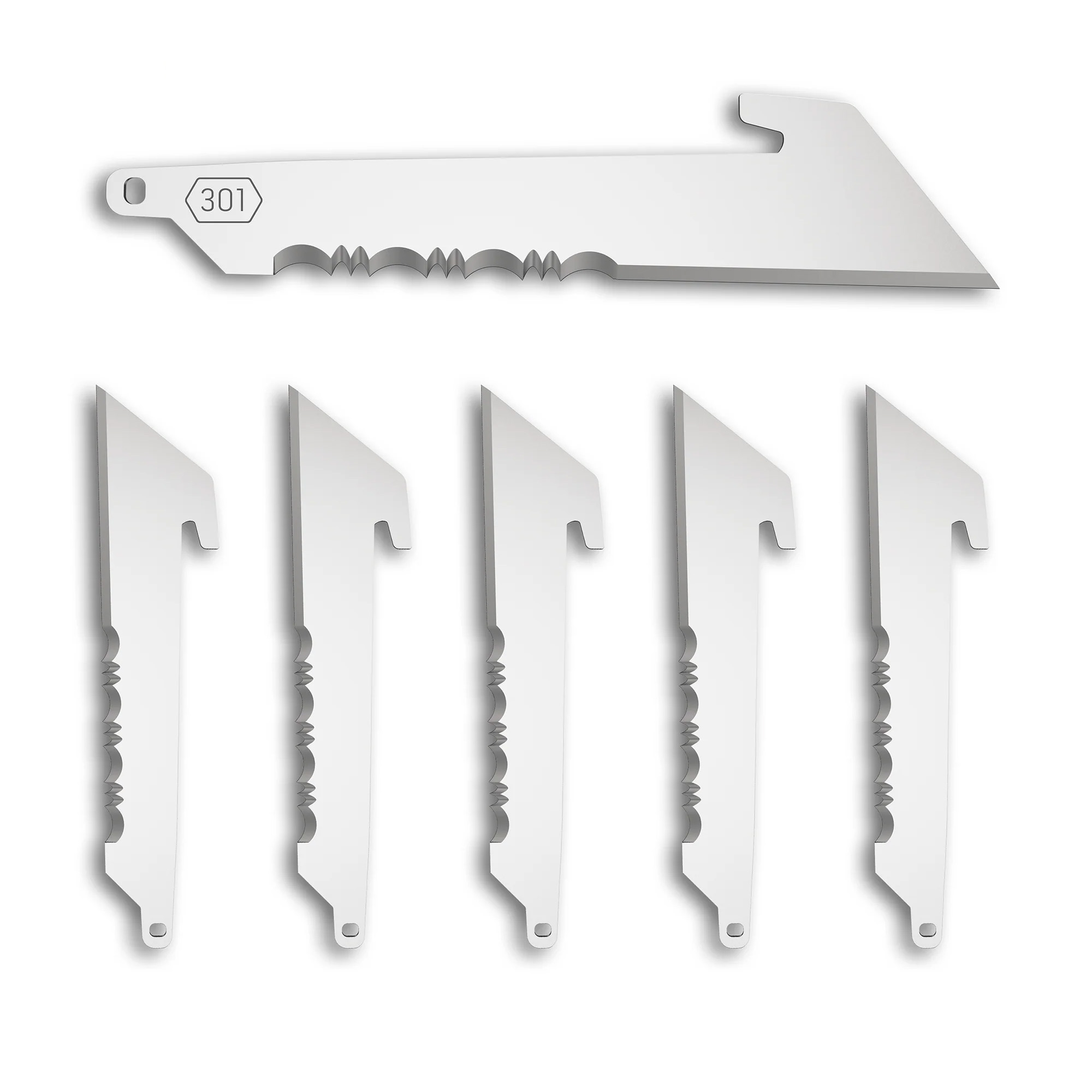 OD EDGE 3" UTILITY W/SERRATIONS 6PK