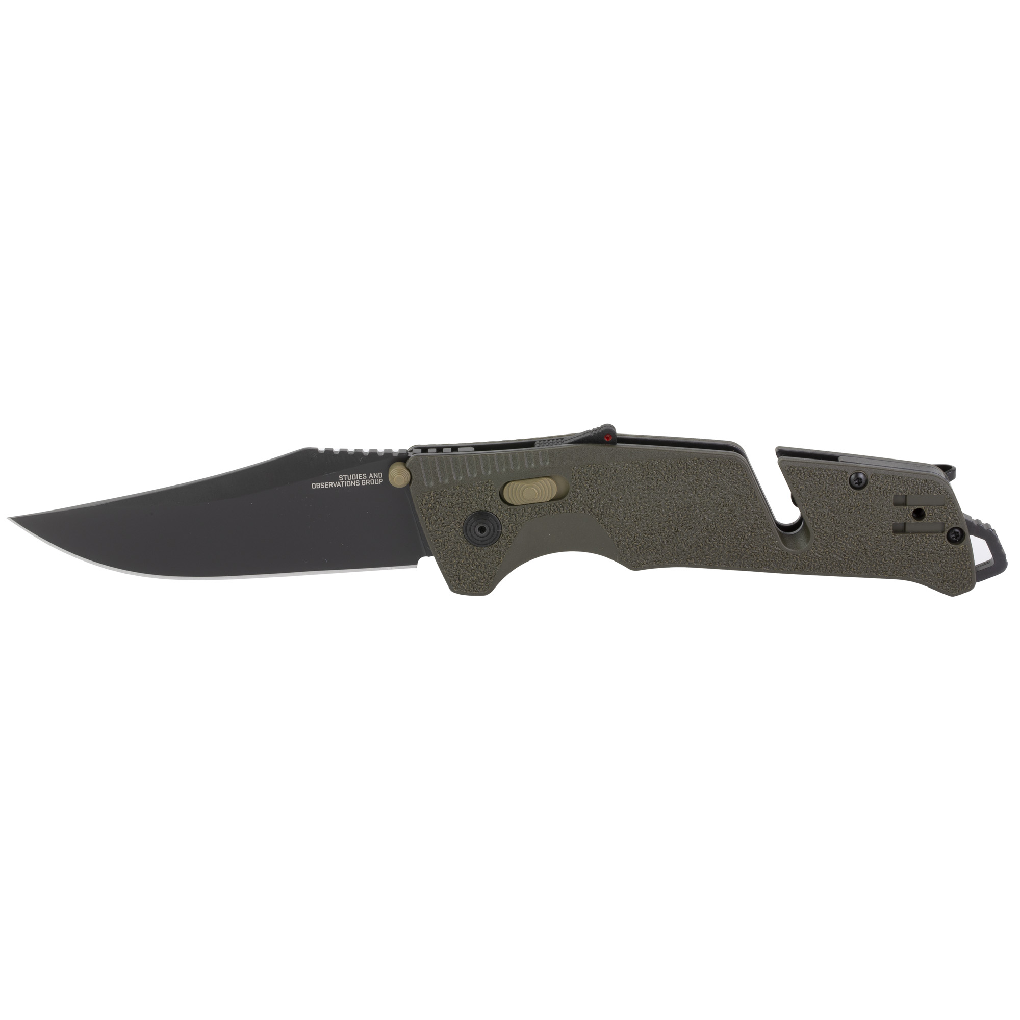 SOG TRIDENT AT OLIVE DRAB 3.7"729857010832 Pocket Knives at