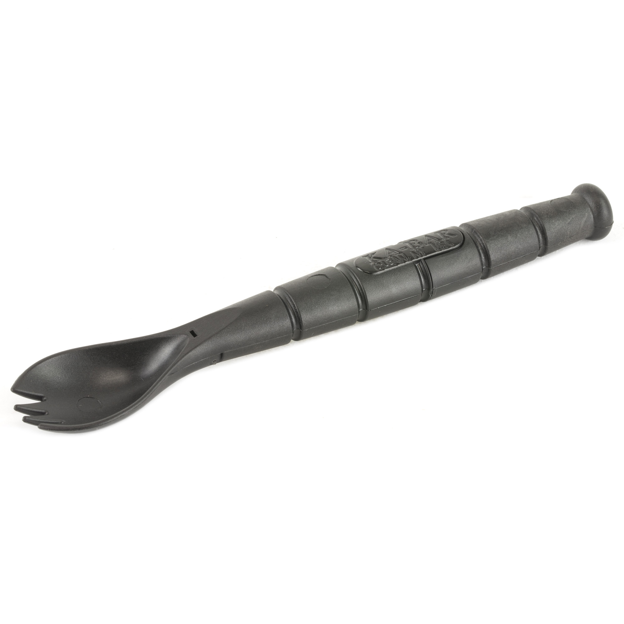 Ka-Bar 9909 Spork/Knife  Black Creamid 2.50" Serrated 6.88" Long