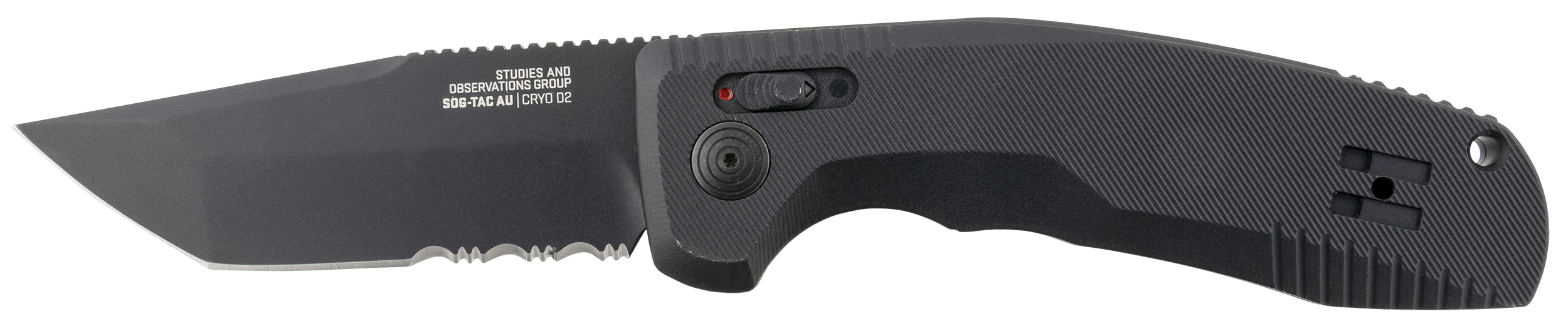 SOG-TAC AU – Black / Tanto / Partially Serrated