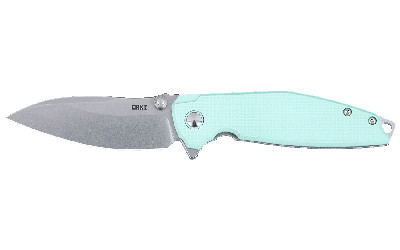 CRKT 2560 Ibis  EDC 3.09" Folding Drop Point Plain Stonewashed 14C28N Steel Blade, Blue G10/SS Handle