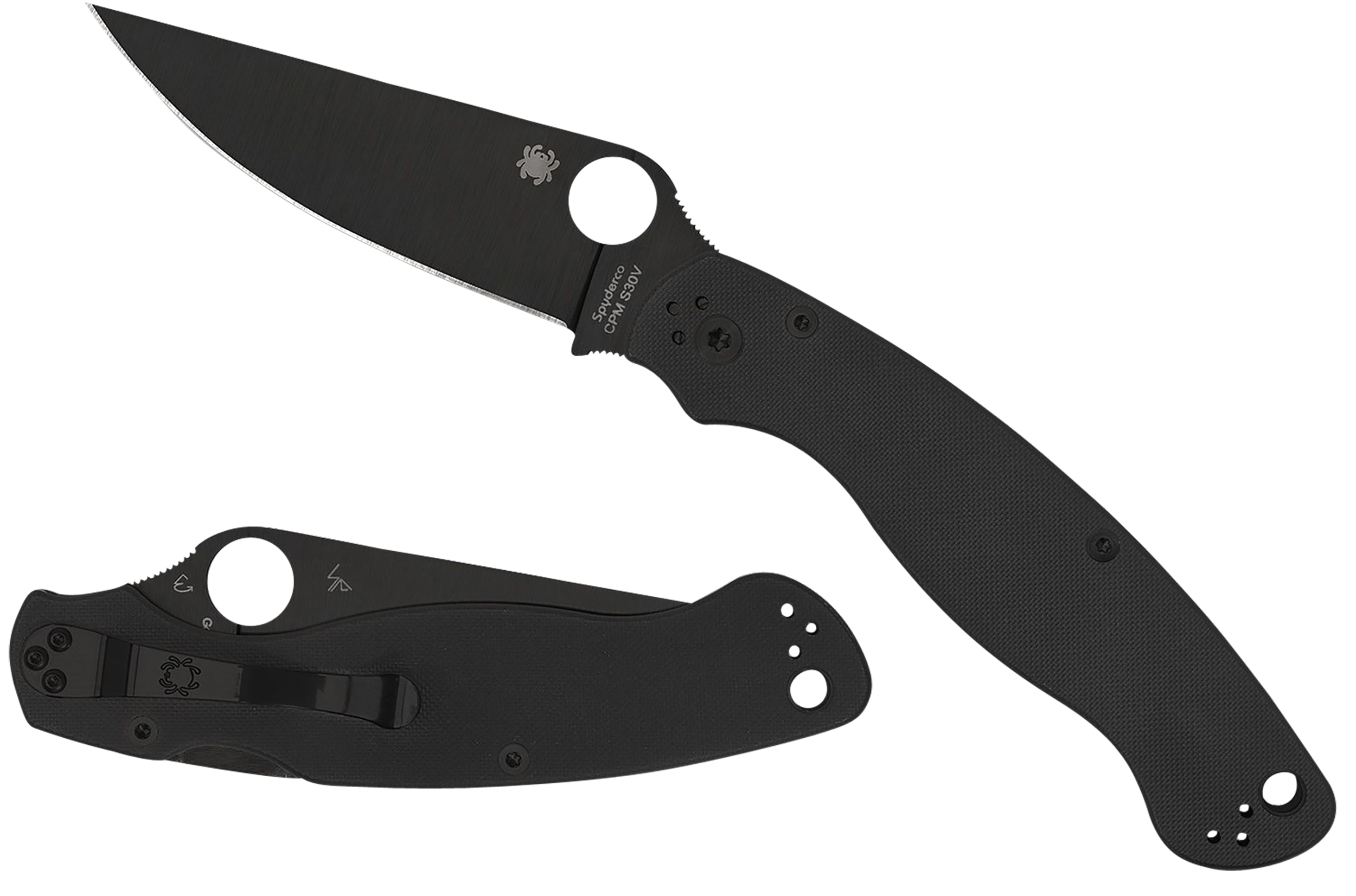 Military 2 Black G-10 Black Blade