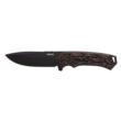 Woox Rock 62 Fixed Knife 4-1/4" Drop Point Blade Black with Brown X-Grip Handle