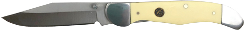 ABKT Roper LL Pecos Delrin Folding Knife 3" Clip Point Blade Yellow