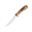Bear & Son Bird & Trout Fixed Knife 3" Clip Point Blade Stag Delrin with Leather Sheath