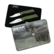 Bear & Son Limited Edition Gift Tin Two Folding Knife Combo Set OD Green