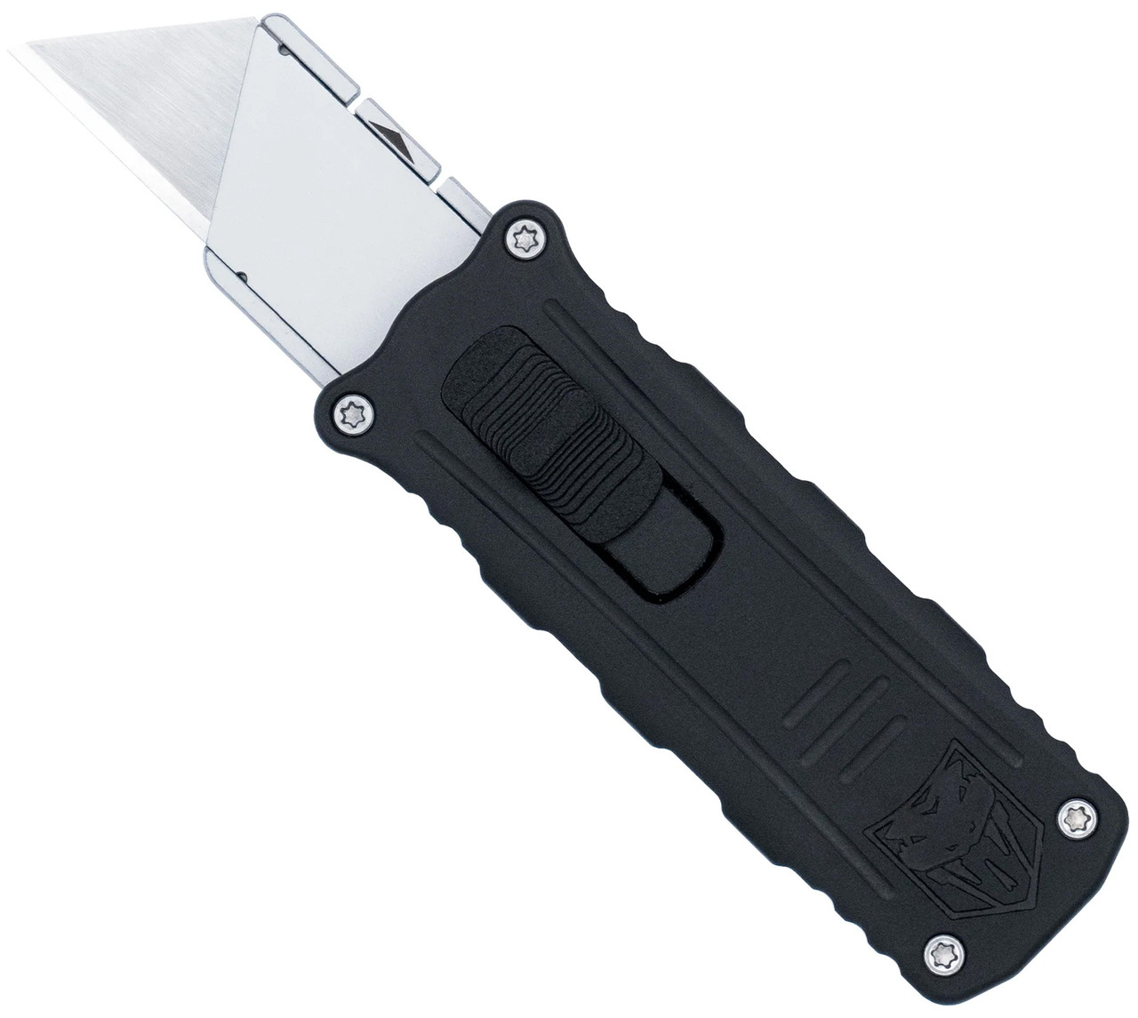 CobraTec Utility OTF Knife w/Side Button OTF Utility Blade Black