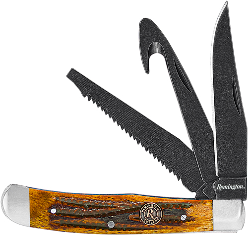 Remington Back Woods Trapper Folding Knife 4 1/8" Blade Brown