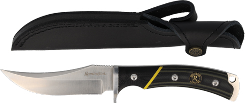 Remington Hunter Fixed Knife Trailing Point Blade Green with Sheath