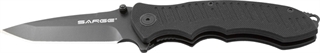 SARGE BLK TACT FLD 4 1/2" TANTO G10