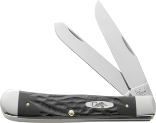 CASE TRAPPER 2BL 4 1/8" ROUGH BLK