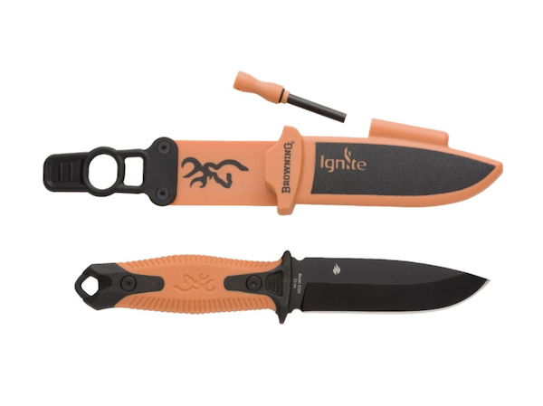 BRN KNF IGNITE 8.5" FB ORG W/LIGHTR