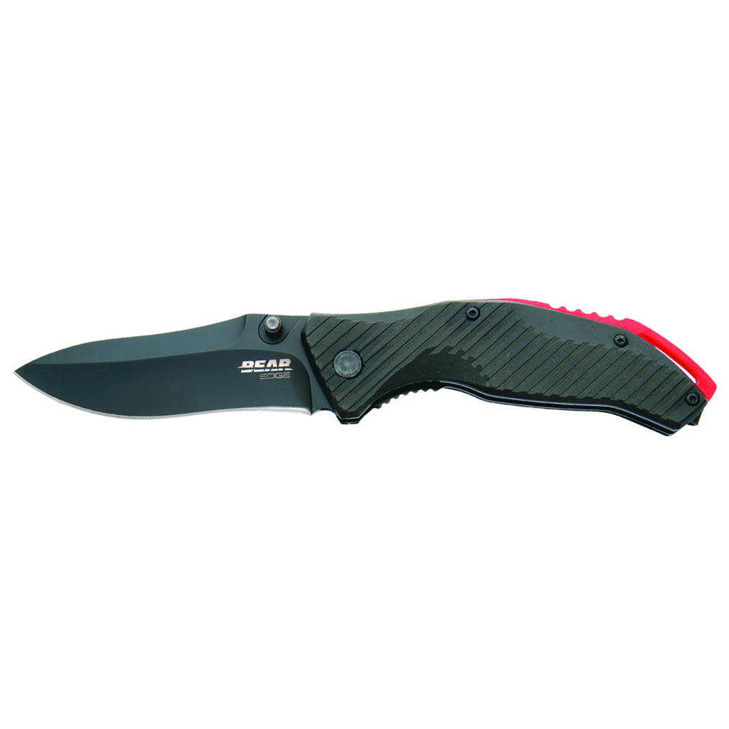 Bear and Son Sideliner Assisted Black/Red 4 1/2 in.